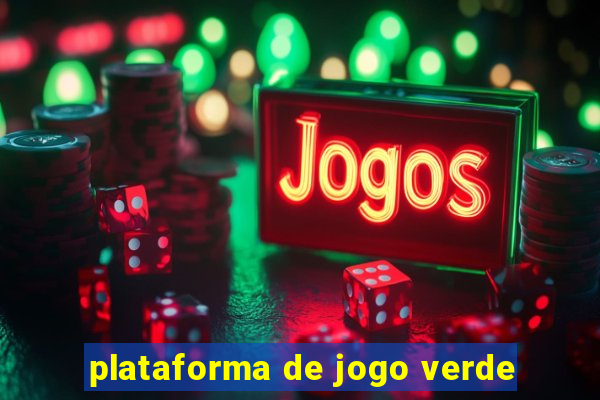 plataforma de jogo verde